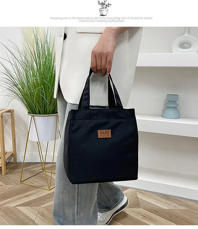Large Capacity Insulated Lunch Bag With Sturdy Top Handle - Smarsty