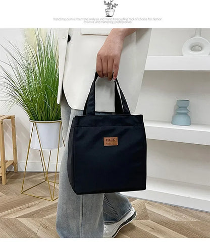 Large Capacity Insulated Lunch Bag With Sturdy Top Handle - Smarsty