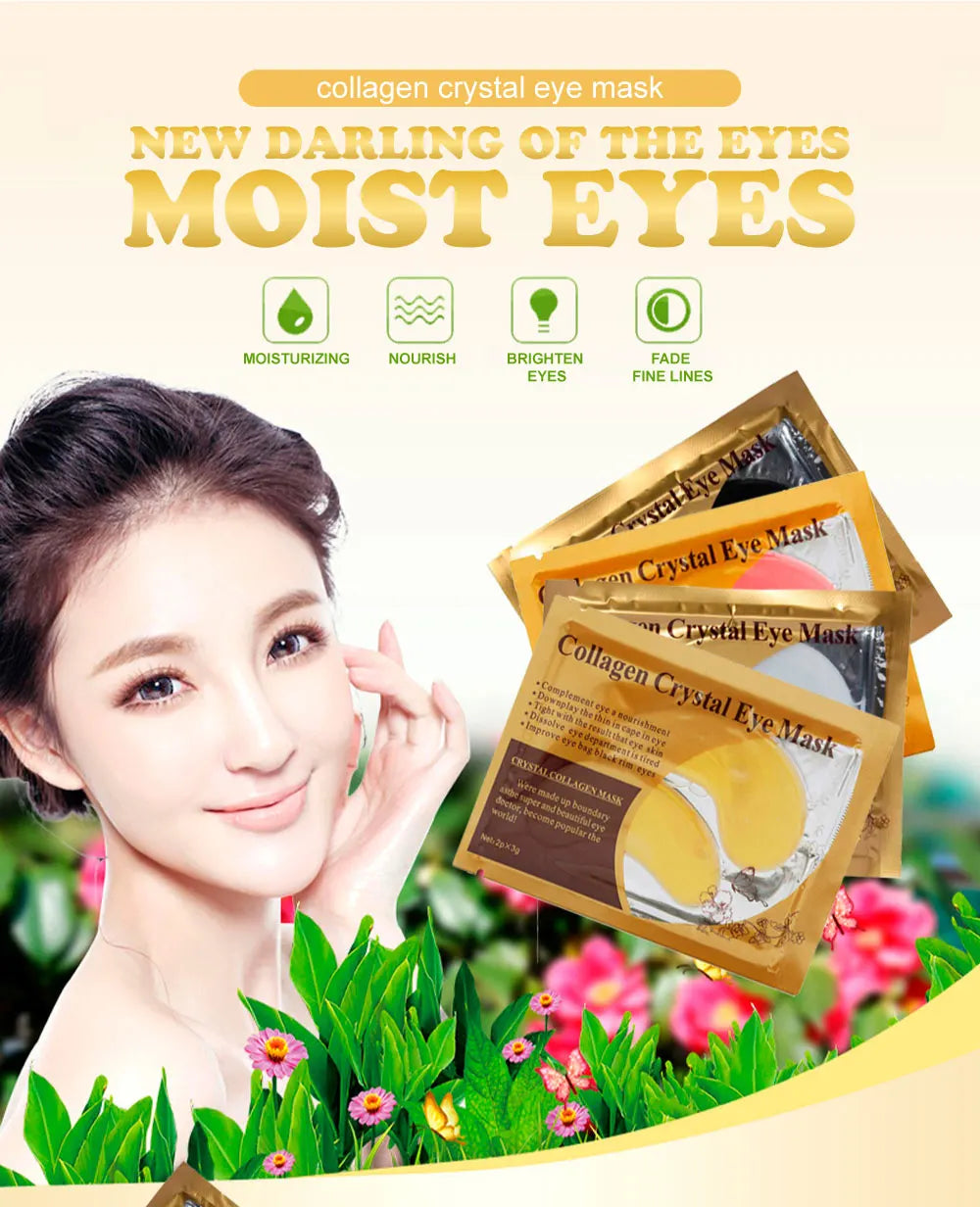 Gold Collagen Eye Masks for Firming and Moisturizing - Smarsty