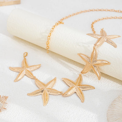 Vintage Metal Starfish Belly Chain for Women - Smarsty