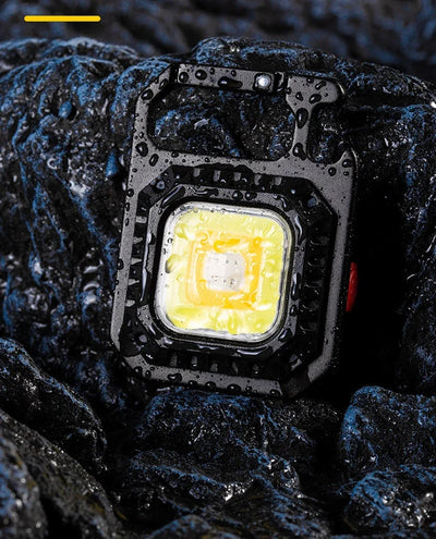 Mini LED Flashlight Magnetic COB Outdoor Camping Pocket Work Light 800 Lumens USB Rechargeable 7 Modes Spotlights - Smarsty