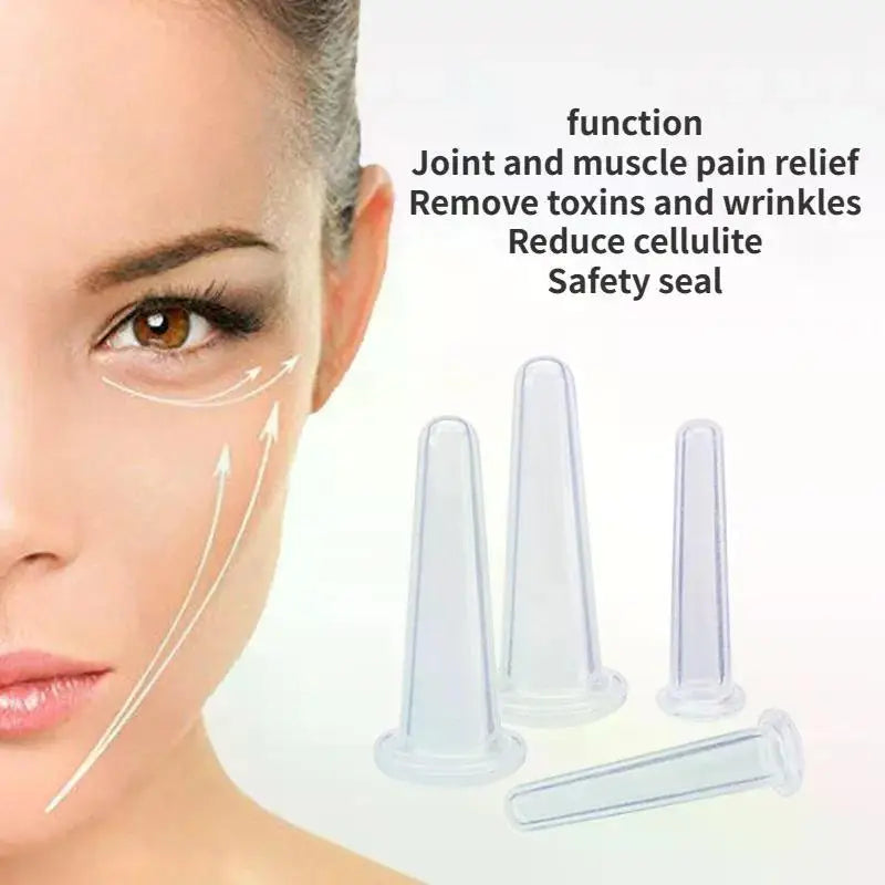 Silicone Vacuum Cupping Massage Jars for Anti Cellulite - Smarsty