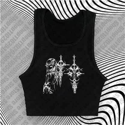 Y2k Style Aesthetic Sweet Sexy Tank Tops Women Sleeveless Casual Cartoon Print Tanks Harajuku All Match Cropped Grunge Emo Girls