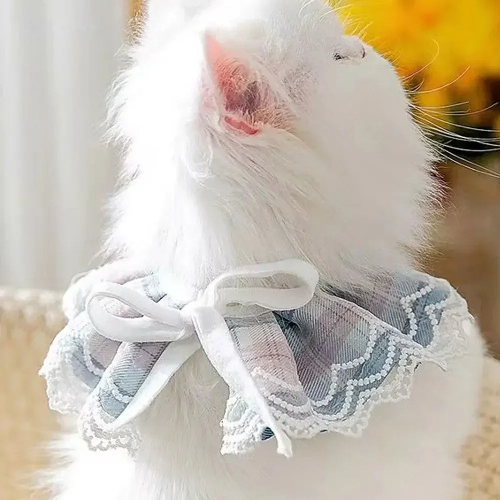 Pink Plaid Dog Bowtie Bib for Stylish Pets - Smarsty