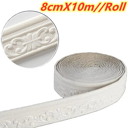 3D Self Adhesive Wall Trim Waterproof Border - Smarsty