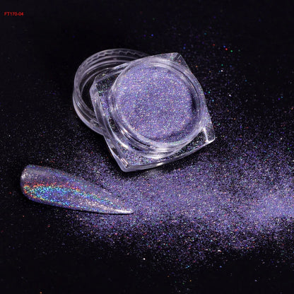 Holographic Glitter Nail Powder Set for Stunning Manicures - Smarsty
