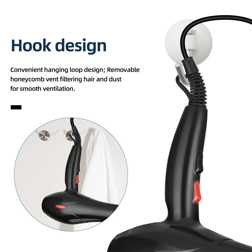 CkeyiN 1600W Hair Dryer with Negative Ion Technology - Smarsty