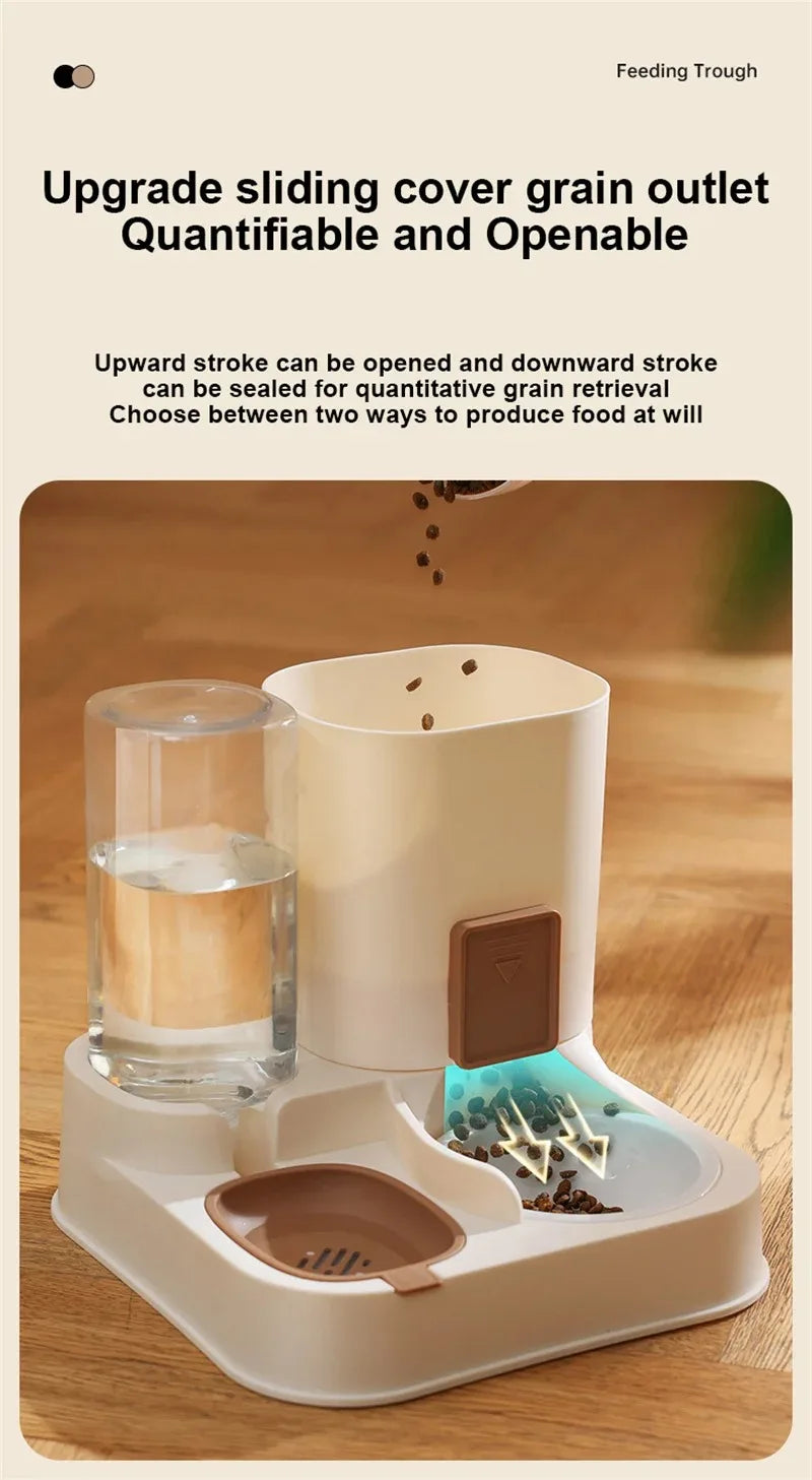 Automatic Cat Feeder with Water Dispenser Large Capacity - Smarsty