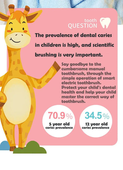 Children's Electric Toothbrush with Sonic Cleaning Feature - Smarsty