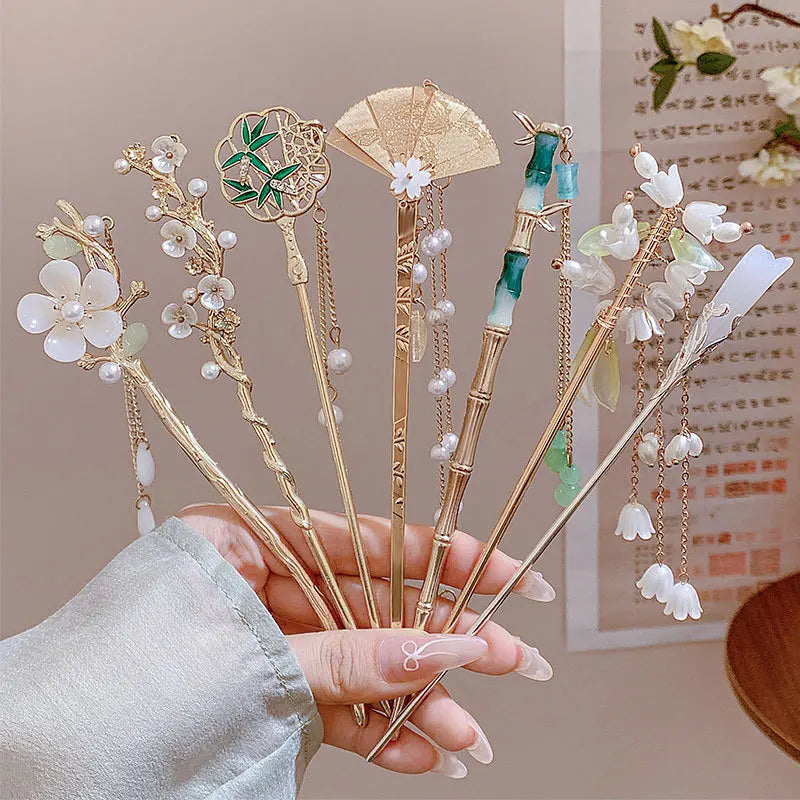 Elegant Flower Tassel Hair Clip for Women - Smarsty
