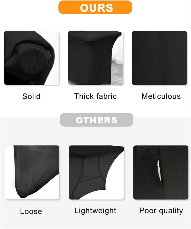 Stretch Spandex Table Cover for Rectangular Tables - Smarsty