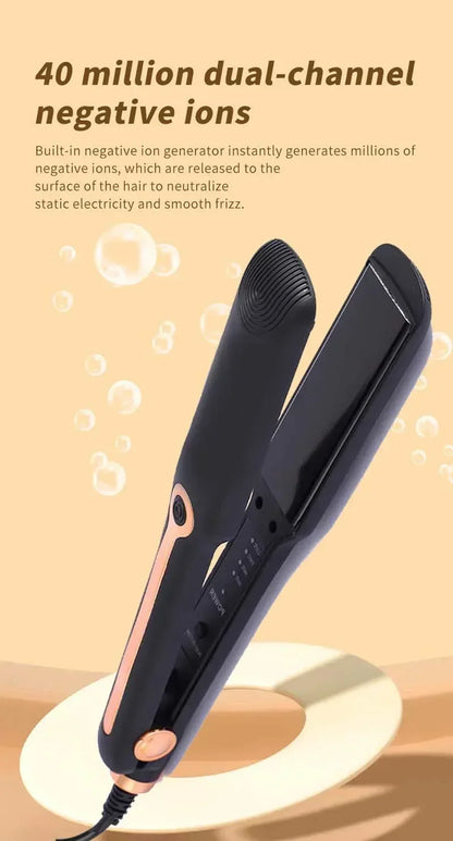 Negative Ion Ceramic Hair Straightener with Adjustable Temperature - Smarsty