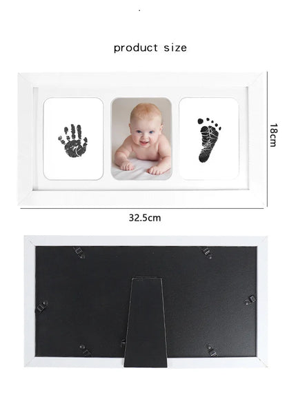 Newborn Handprint Kit With Safe Ink Pads Frame Keepsake - Smarsty