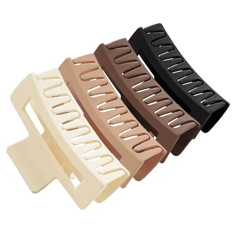 4 Piece Claw Clips Women Nonslip Fashion Set Coffee Black - Smarsty