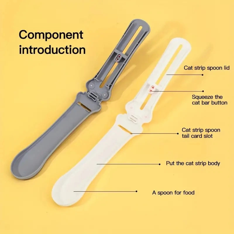 Cat Treat Dispenser Spoon for Easy Feeding - Smarsty