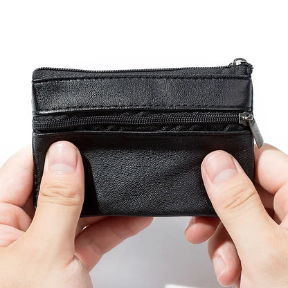 Unisex Coin Purse Wallet With Zipper Change Holder Everyday - Smarsty