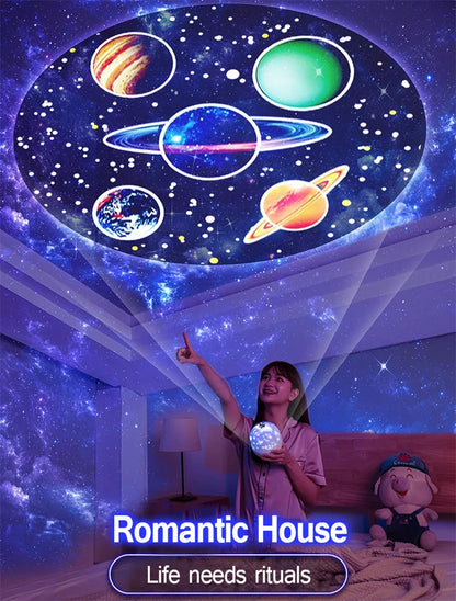 Rotating Star Projector Night Lamp for Kids - Smarsty