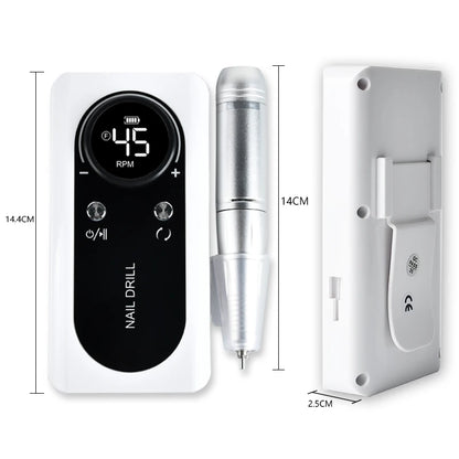Rechargeable Electric Nail Drill Machine with High Speed - Smarsty