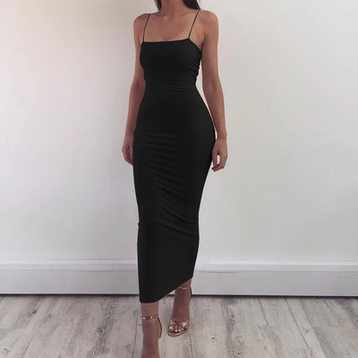 JZ461 New Summer Women's Dress Long Sling Dresses Club Sexy Suspender Dress - Smarsty