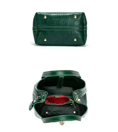 Large Capacity Handbag With Lock Design Luxury Crossbody - Smarsty