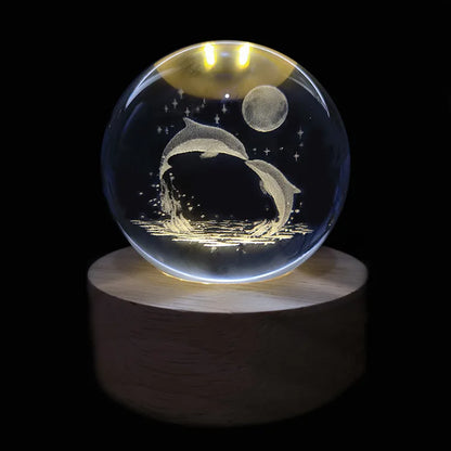 3D Crystal Galaxy Night Light for Home Decor - Smarsty
