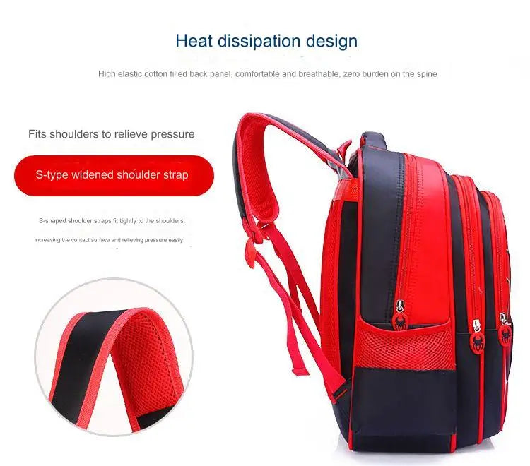 Durable 3D Spider Kids Backpack for Everyday Travel - Smarsty