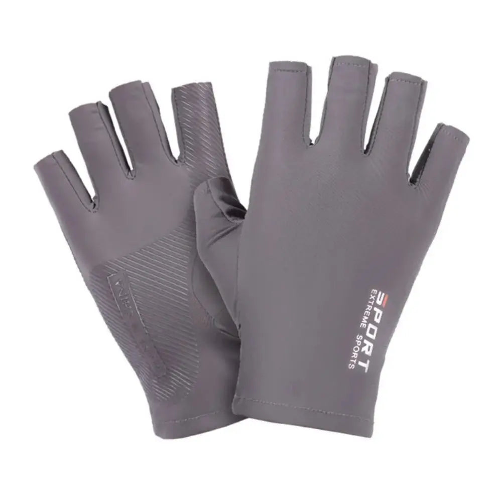 Ice Silk Half Finger Cycling Gloves Comfortable Fit - Smarsty