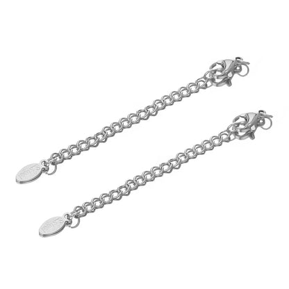 Stainless Steel Extension Chain With Secure Lobster Clasps - Smarsty