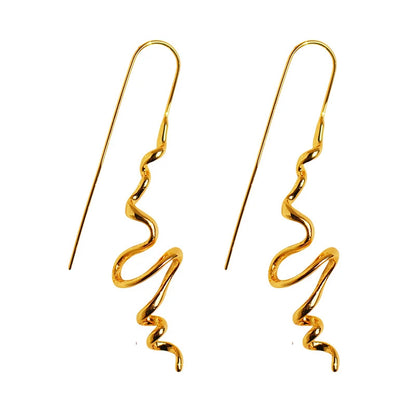 Abstract 3D Stud Earrings Retro Statement Fashionable - Smarsty