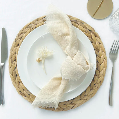 Reusable Cotton Wedding Napkins for Rustic Table Decor - Smarsty