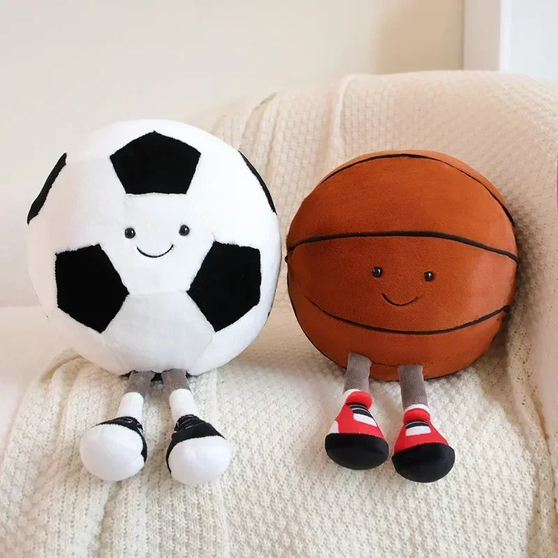 cm football doll, basketball plush toy, creative football doll, pillow, pet ball, dog and cat interactive toy - Smarsty