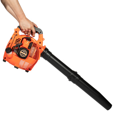 Gas Leaf Blower 25.4CC 2-Stroke 4.59ft³/h Commercial Handheld Gas Leaf Blower Grass Lawn Yard Dust Blowing Cleaning Tool - Smarsty