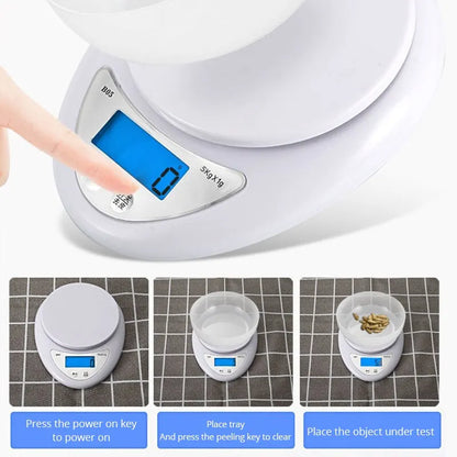 Mini Portable Digital Kitchen Scale with LCD Display - Smarsty