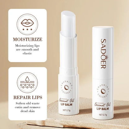 Coconut Lip Balm Lasting Nourishment and Moisture for Men and Women Daily Care Lip Balm