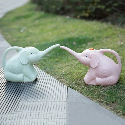Cute Elephant Shape Watering Can for Kids Gardening - Smarsty