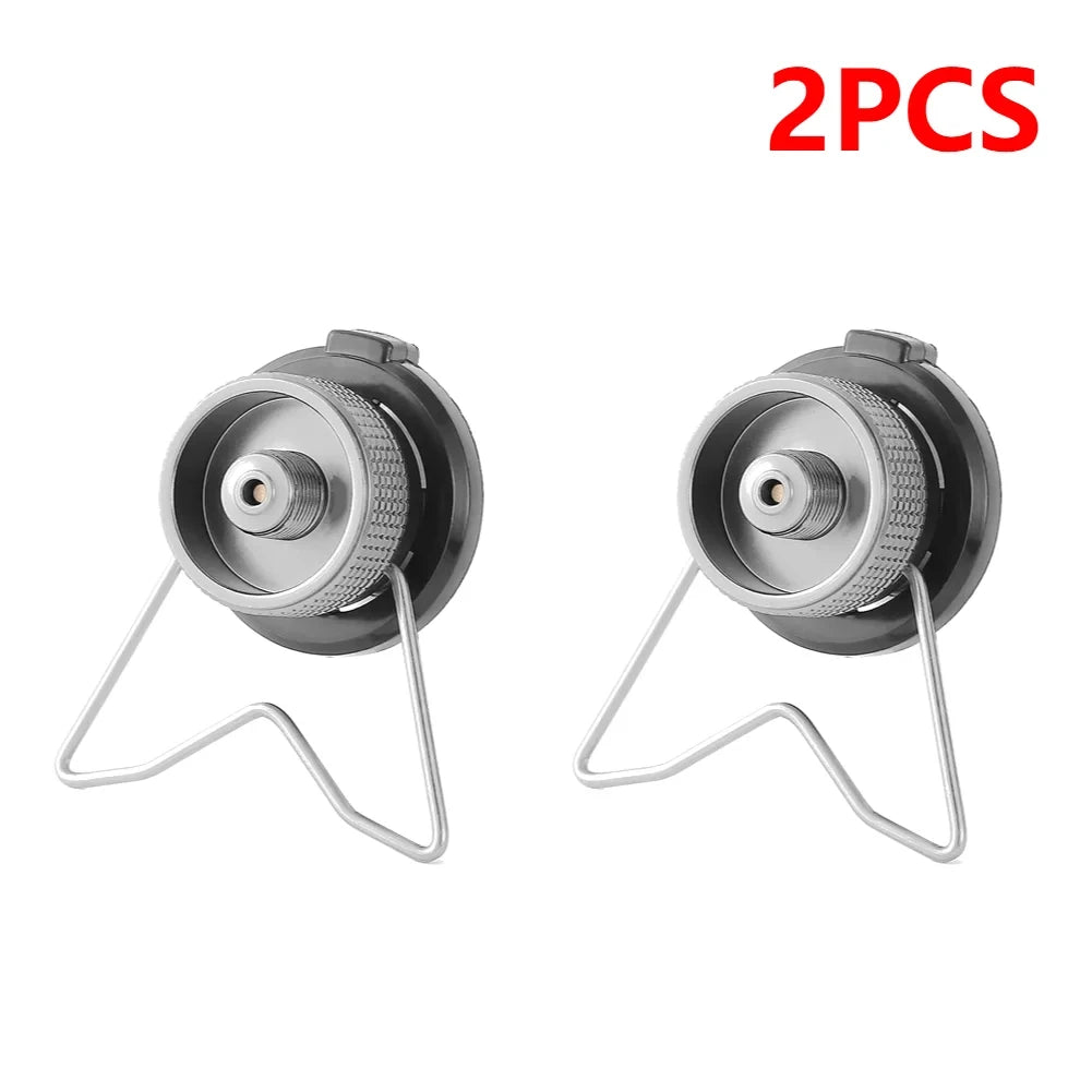 Camping Butane Adapter With Bracket Outdoor Portable Gas Tank Converter For Picnic Hiking Camping Equipment