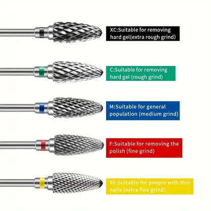 Tungsten Carbide Nail Drill Bits for Effective Gel Polish Removal - Smarsty