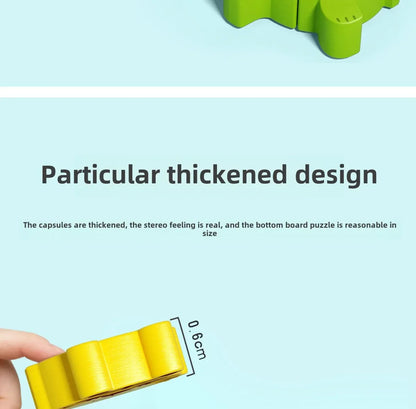 Montessori Cartoon 3D Wooden Puzzle Animal Traffic Jigsaw Toys for Kids Early Learning Educational Cognitive Game Children Gifts by Smarsty