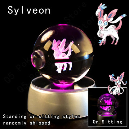 3D Pokemon Crystal Ball Night Light Lamp - Smarsty