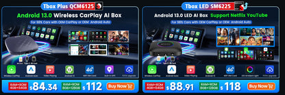 Wireless CarPlay Android Auto 2in1 Car Adapter Pro Box - Smarsty