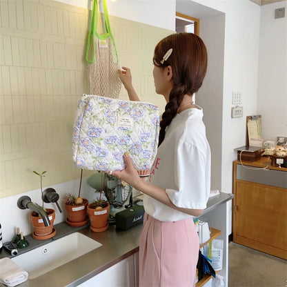 Large Capacity Women's Cosmetic Bags Cases Casual Ladies Small Storage Bag with Zipper Female Travel Clutch Bag Small Handbags - Smarsty