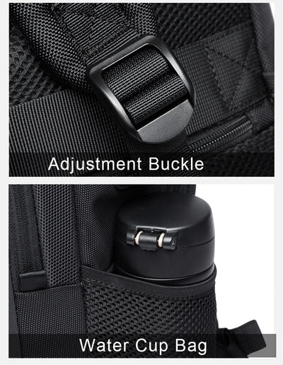 BANGE Travel Waterproof Backpack with USB Charging Port Fit 15.6 Inch Laptop Backpacks for Men and Women, Teenager School Bags - Smarsty