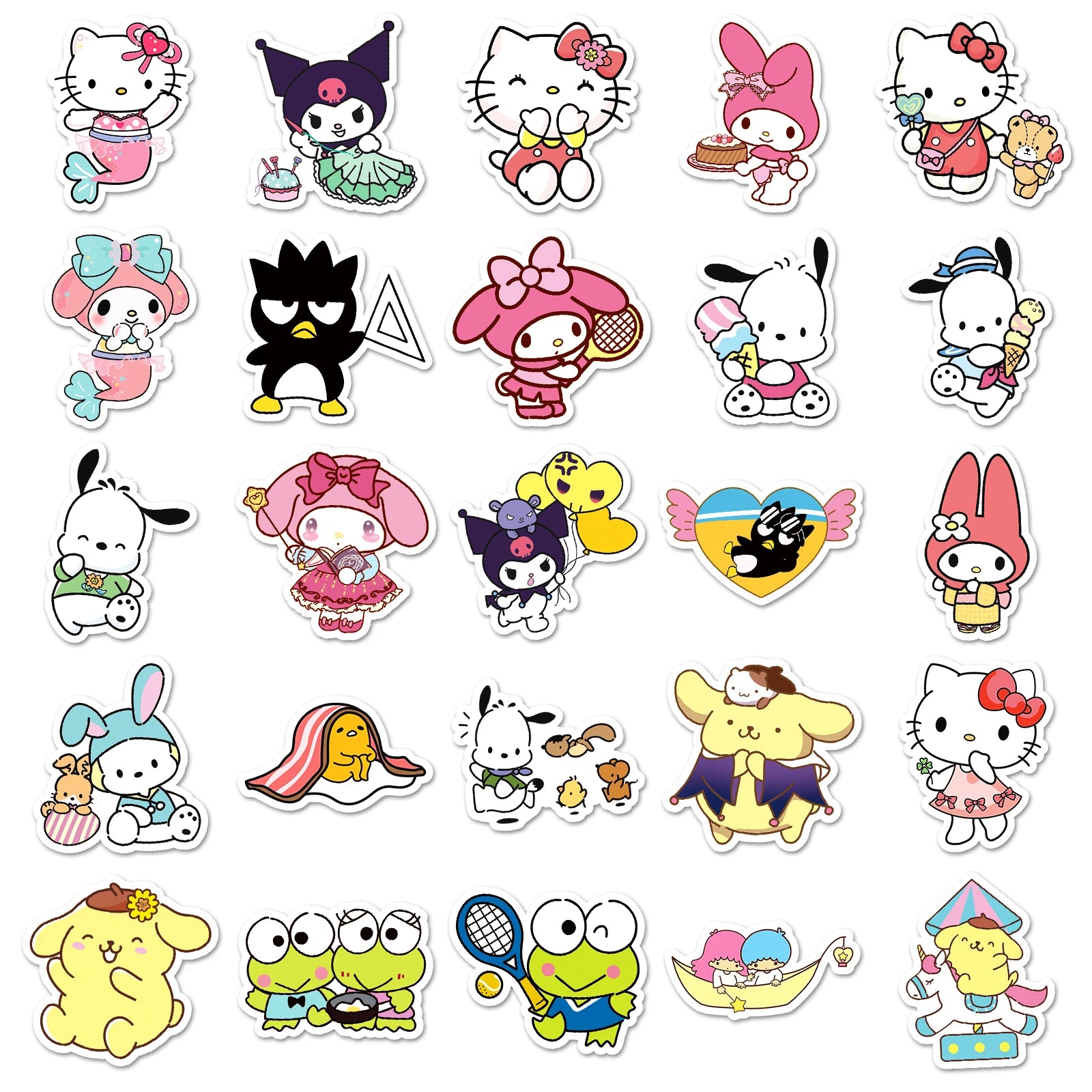 MINISO Cute Sanrio Family Stickers for DIY Projects - Smarsty