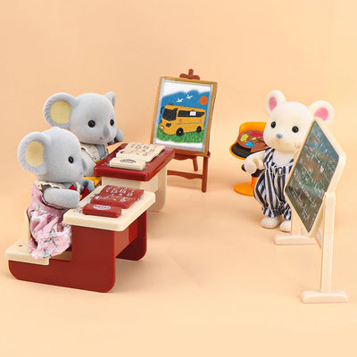 1:12 Dollhouse Koala Miniature Simulation Classroom Scene Accessories Drawing Tool Miniature Furniture Girl Birthday Gift Toys by Smarsty