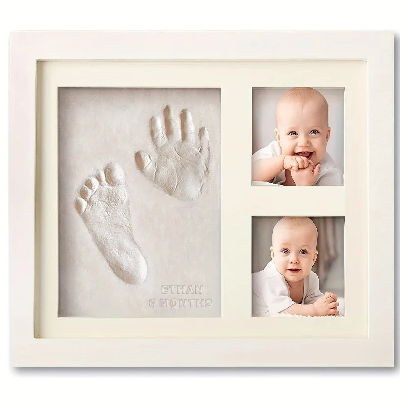 Baby Hand And Footprint Photo Frame Kit Keepsake Memories - Smarsty
