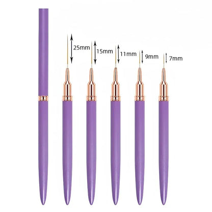 Professional Nail Art Liner Brushes Set for Precision Detailing - Smarsty