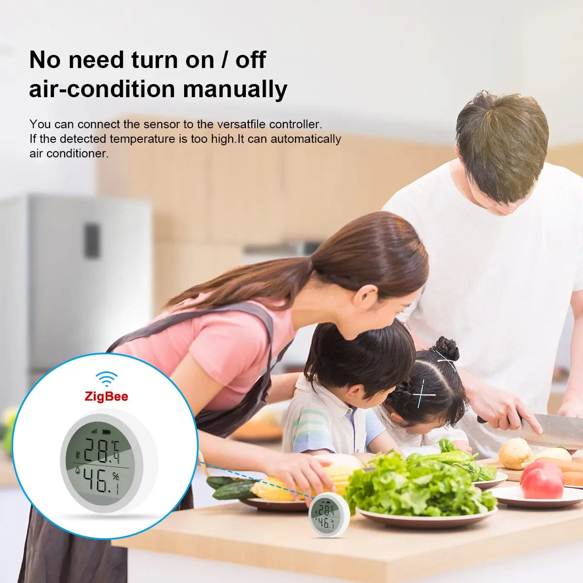 Tuya Smart ZigBee Temperature and Humidity Sensor - Smarsty