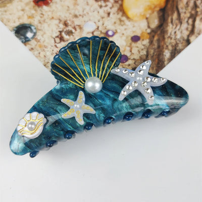 Handmade Large Sea Hair Claw Clips Acetate Beach Starfish - Smarsty