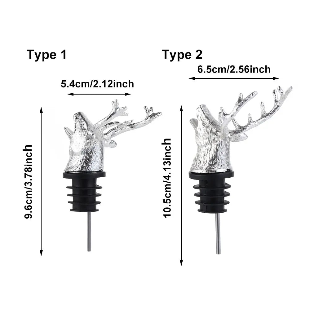 Deer Head Wine Pourer Stopper for Easy Aeration - Smarsty