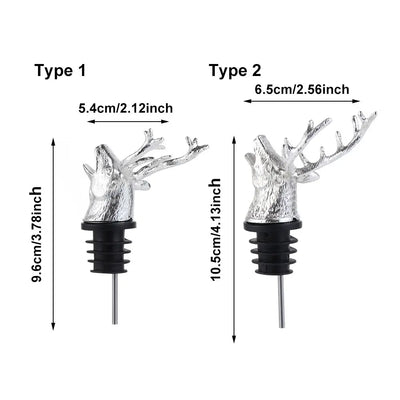 Deer Head Wine Pourer Stopper for Easy Aeration - Smarsty